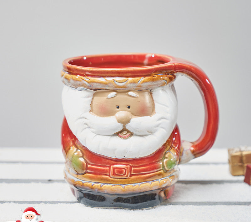 Yeouu | Santa Snowman Marker Ceramic Breakfast Mug