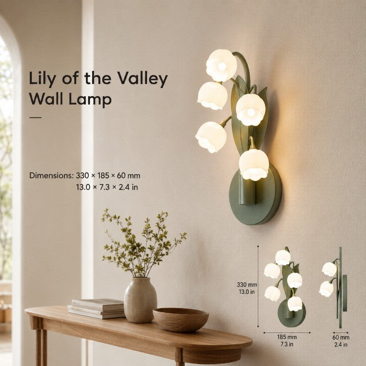 Forest Floor Lily of the Valley Wall Lamp