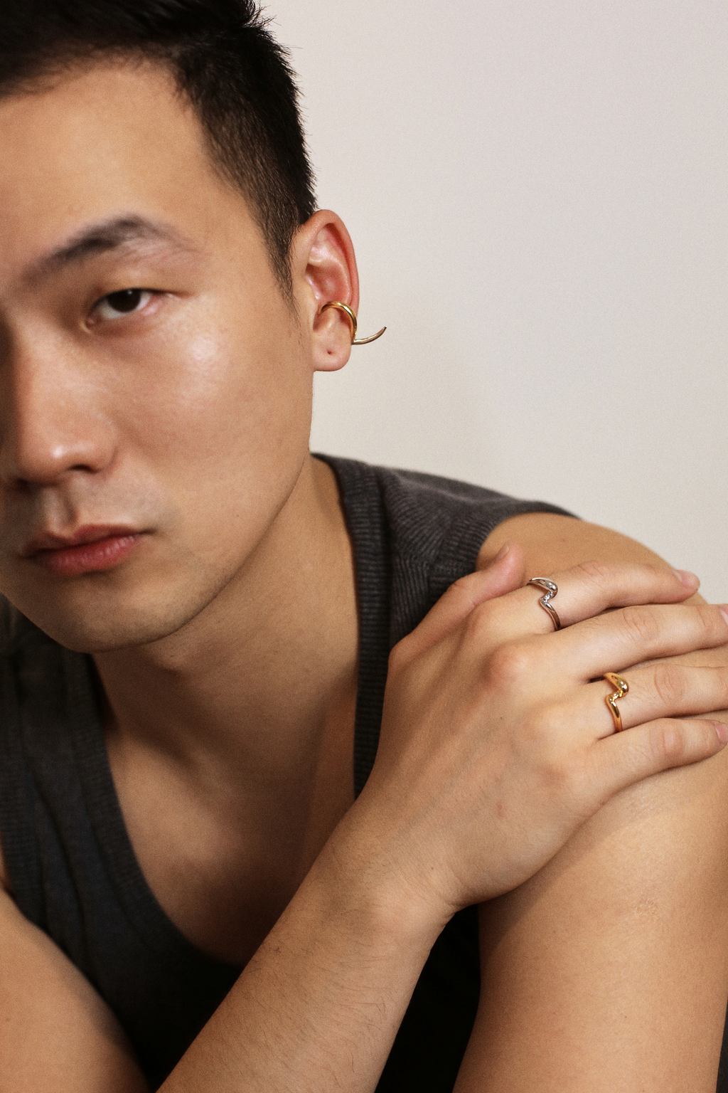 Duality - Two-Tone Layered Sterling Ring