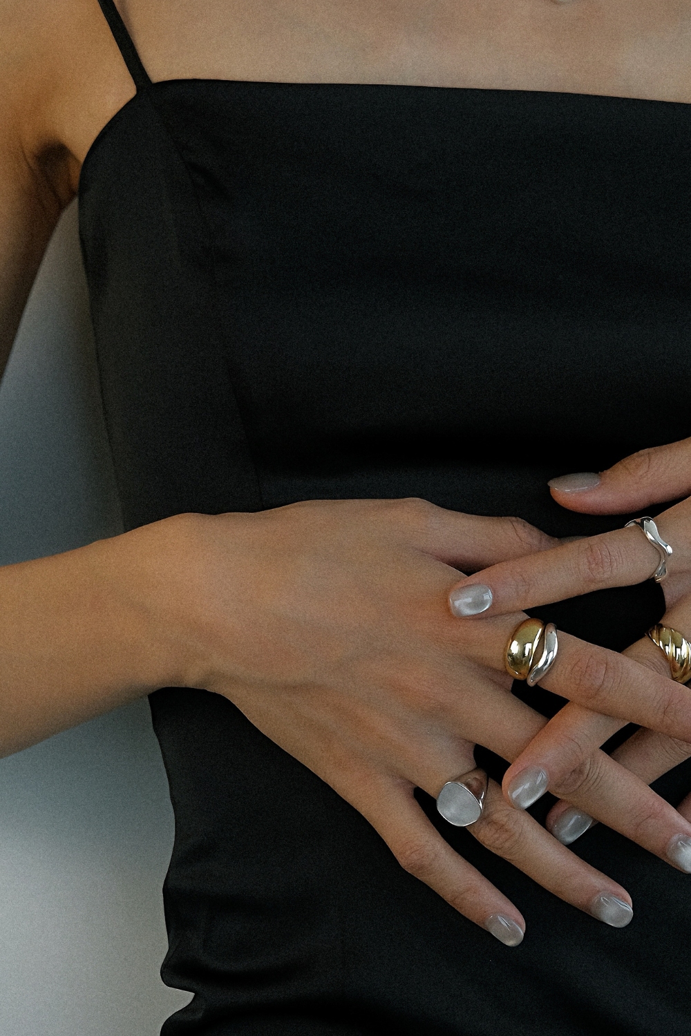 Pooling Wide Dome Ring