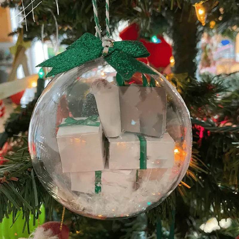 Yeouu | Christmas Tree Decoration Transparent Ball Hanging Decoration Scene Layout Hanging Decoration
