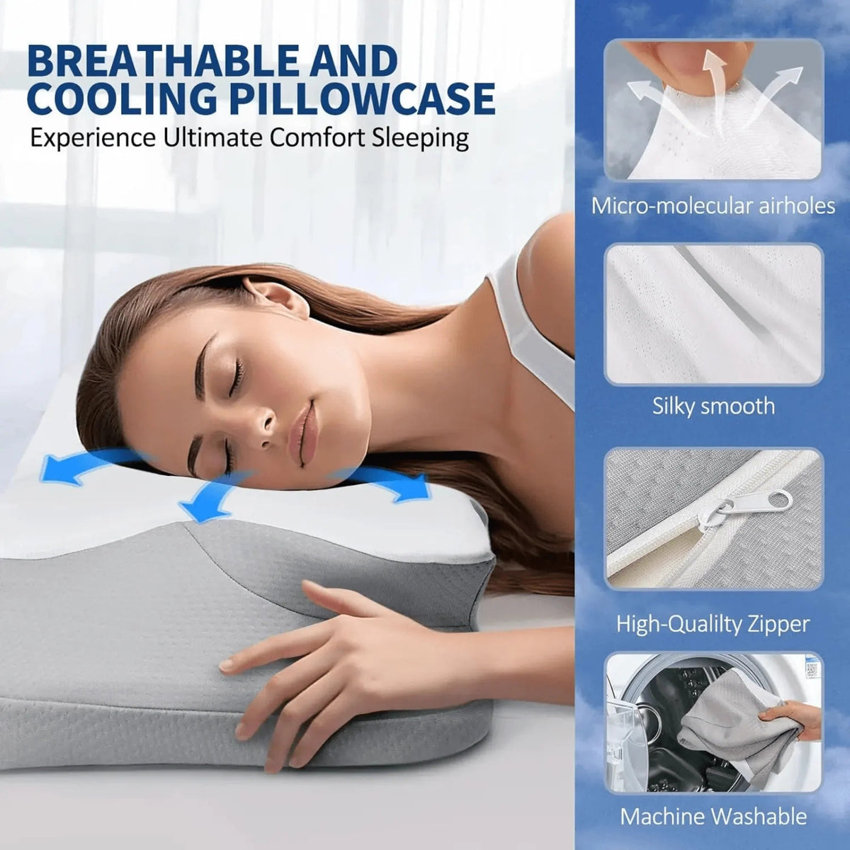 Yeouus | Butterfly Memory Foam Pillow - Orthopedic Pain Relief Shaped Pillow