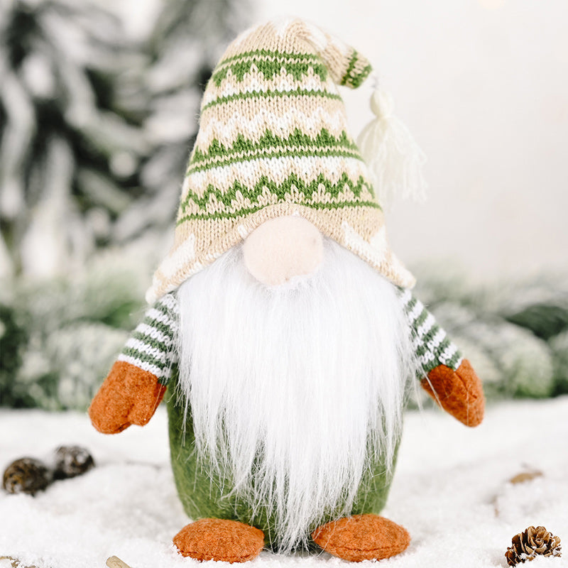 Yeouu | Christmas Green Faceless Old Man Elf Figurine