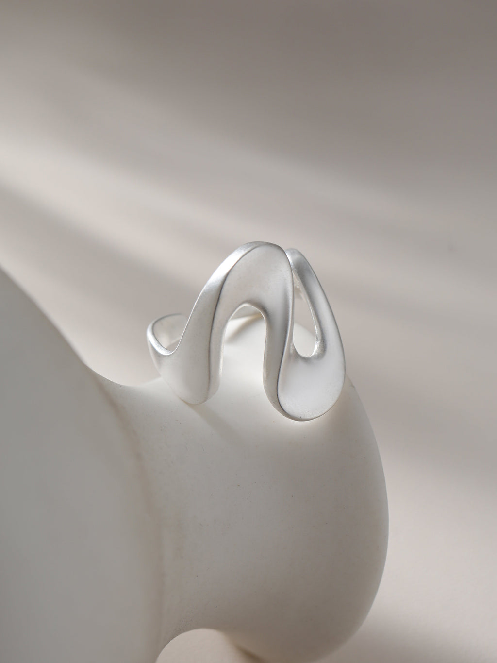 Drift - Sculpted Statement Sterling Silver Ring