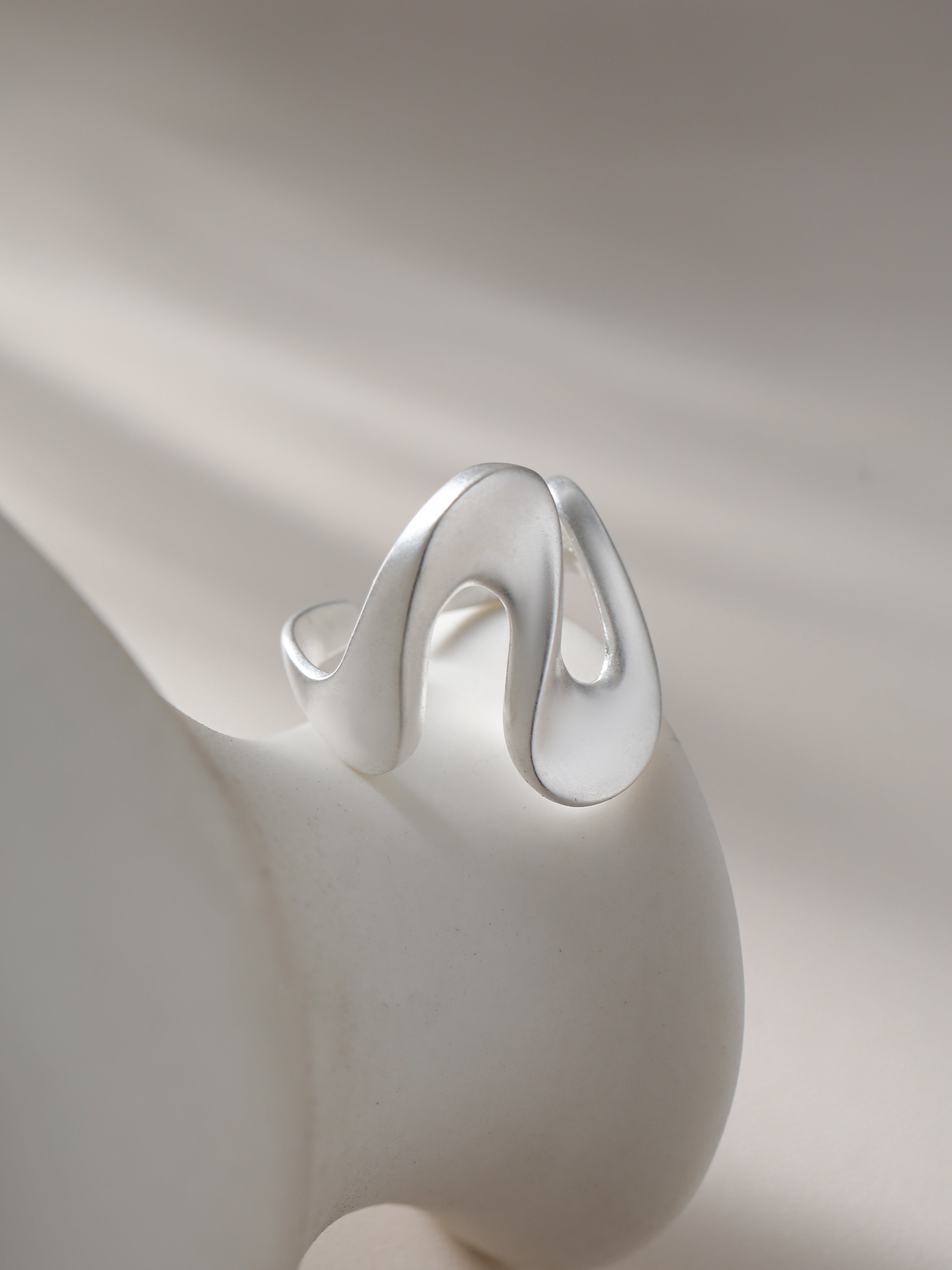 Drift - Sculpted Statement Sterling Silver Ring