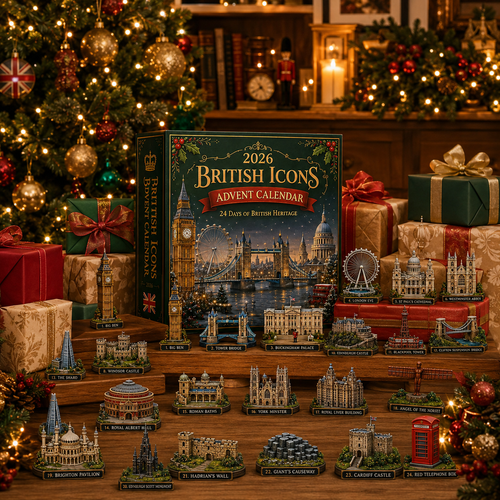 2026 UK Landmarks Advent Calendar – 24 Days of Iconic Architecture & Heritage Collectibles | Christmas Countdown Gift