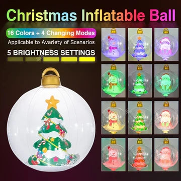 Yeouu | Inflatable Outdoor Christmas Ball With Lights (LED)