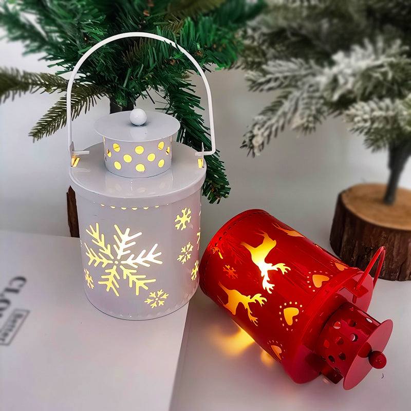 Yeouu | Christmas Candle Lights LED Small Lanterns Electronic Candles Nordic Style Creative Holiday Decorations