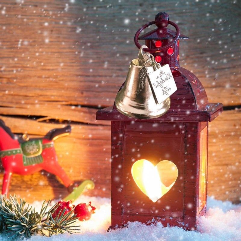 Yeouu | 🎄Christmas Tree Memorial Ornaments Angel Wings Bell Pendant Hanging Decoration