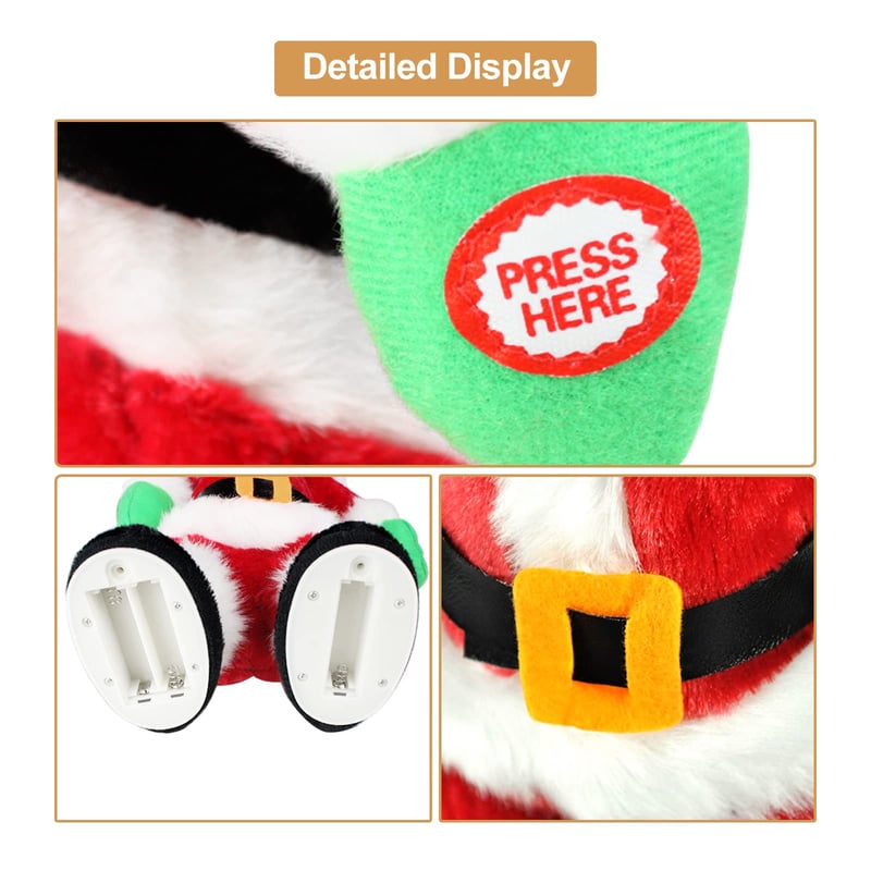 Yeouu | Dancing & Singing Santa Claus | Movable Santa Figure with Music | Fun Christmas Decoration & Gift Idea