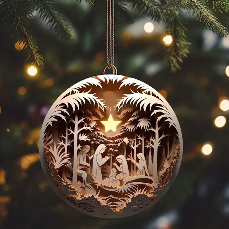 Yeouu | Nativity Christmas ornament