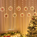 Yeouu | Christmas Circle Doll Hanging Decoration 10 LED USB String Lights