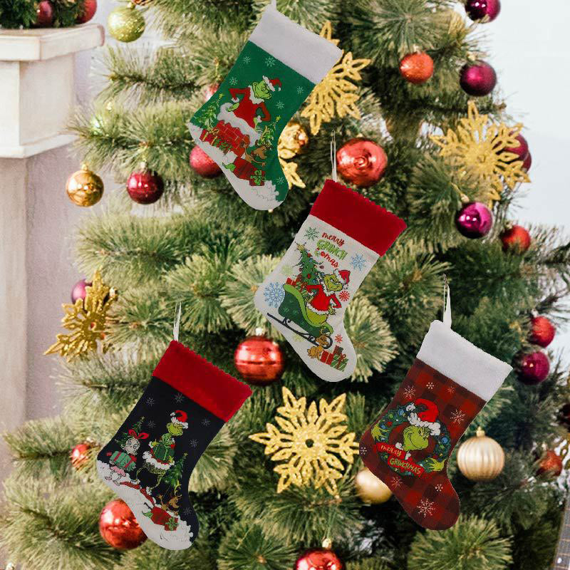 Yeouu | Green Christmas Stockings Christmas Decorations
