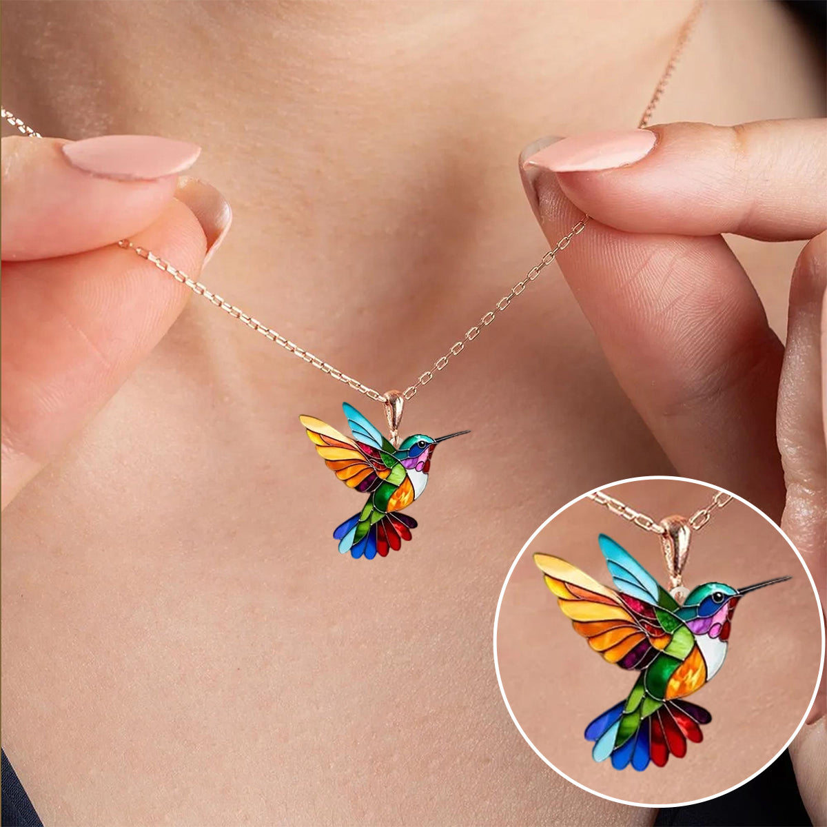 🌲Early Christmas Sale—Beautiful Hummingbird Necklace