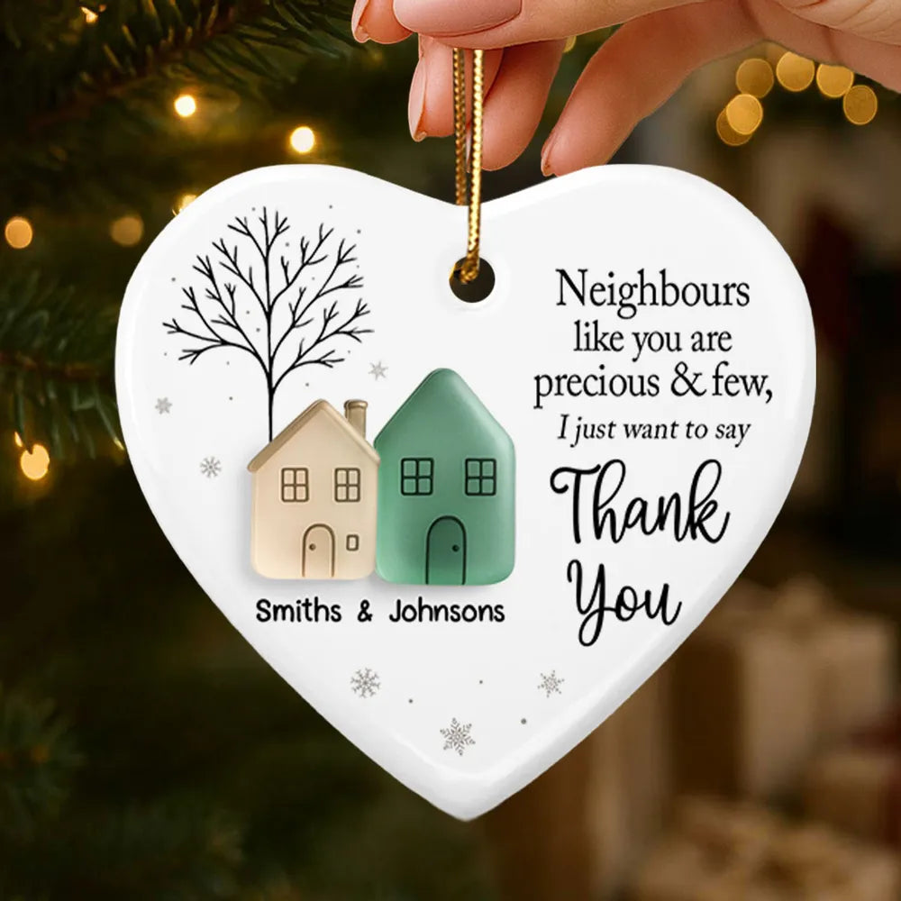 Personalized Neighbor Ornament – Custom Thank You Gift for Neighbors