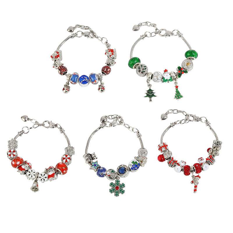 Yeouu | Christmas Snowflake Bells Children's Charm Bracelet
