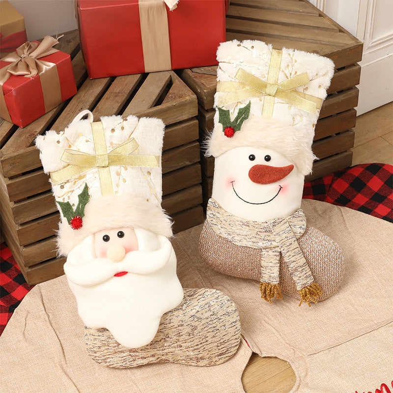 Yeouu | Nordic style white Christmas socks