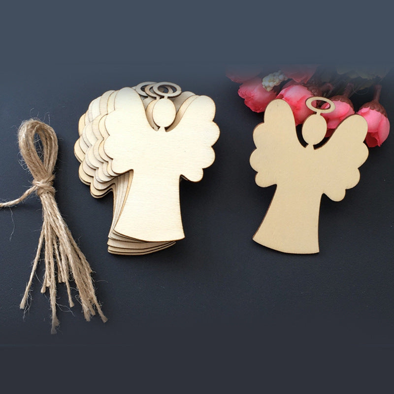 Yeouu | Christmas Tree Decorations Laser Engraved Wood Chips