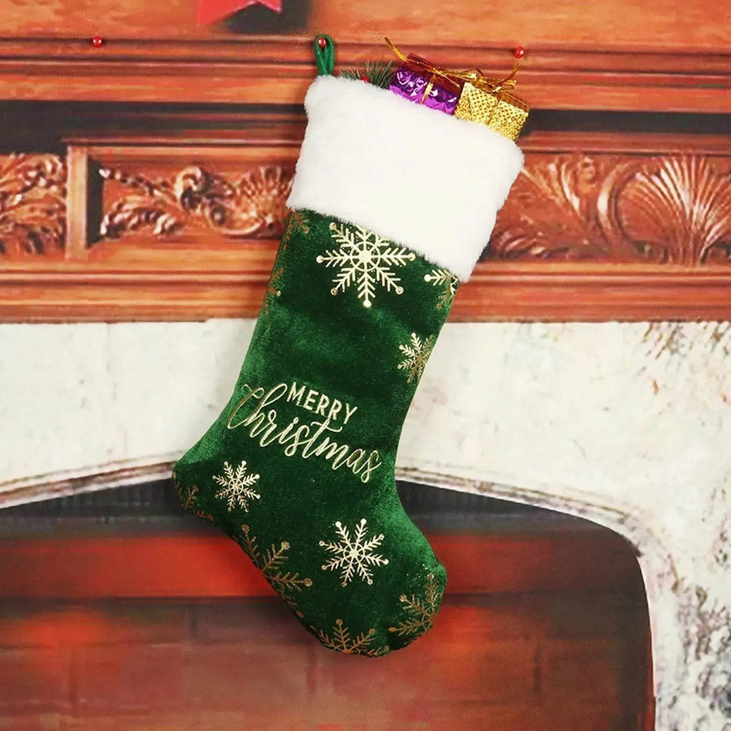 Yeouu | Christmas Decorative Stockings Embroidery Candy