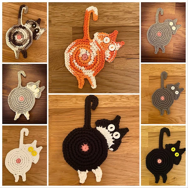🎄Early Christmas Sale-Cat Butt Coasters