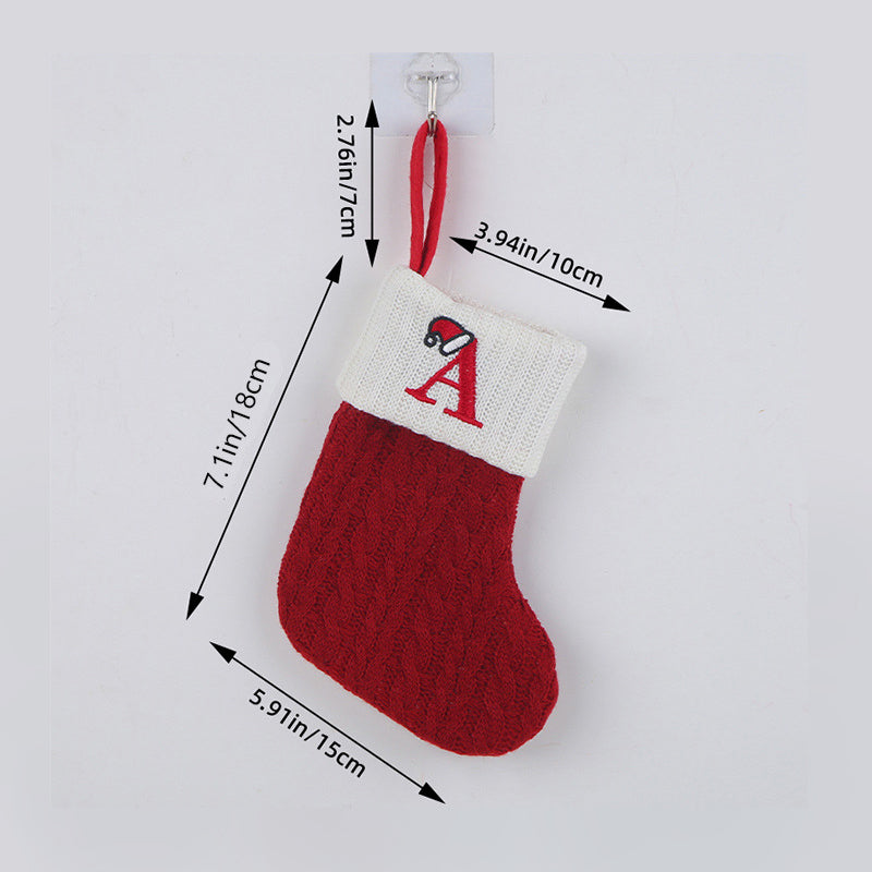 Yeouu | Christmas Letter Knit Stocking