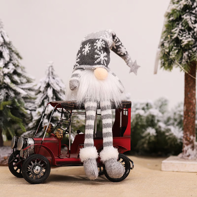 Yeouu | Christmas Gnome Decoration | LED Light | Nordic Holiday Figurine Set