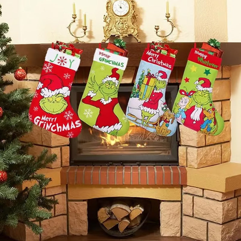 Yeouu | Green Christmas Stockings Christmas Decorations