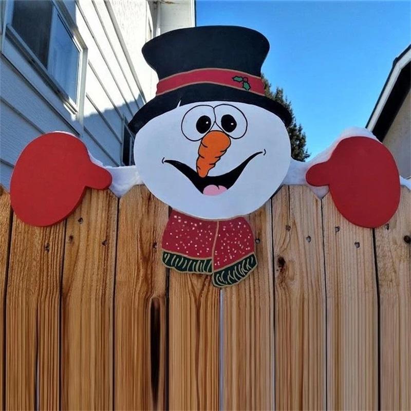 Christmas Themed Fence Decoration | Yeouu