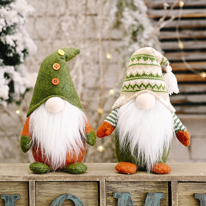 Yeouu | Christmas Green Faceless Old Man Elf Figurine