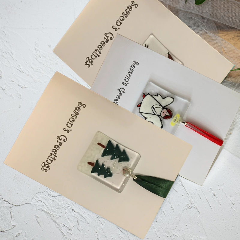 Yeouu | Handmade Christmas card ornaments