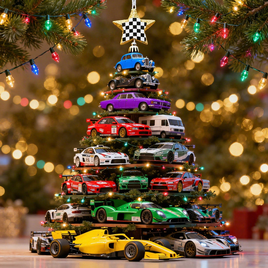 Racing Spirit Christmas Ornament Set