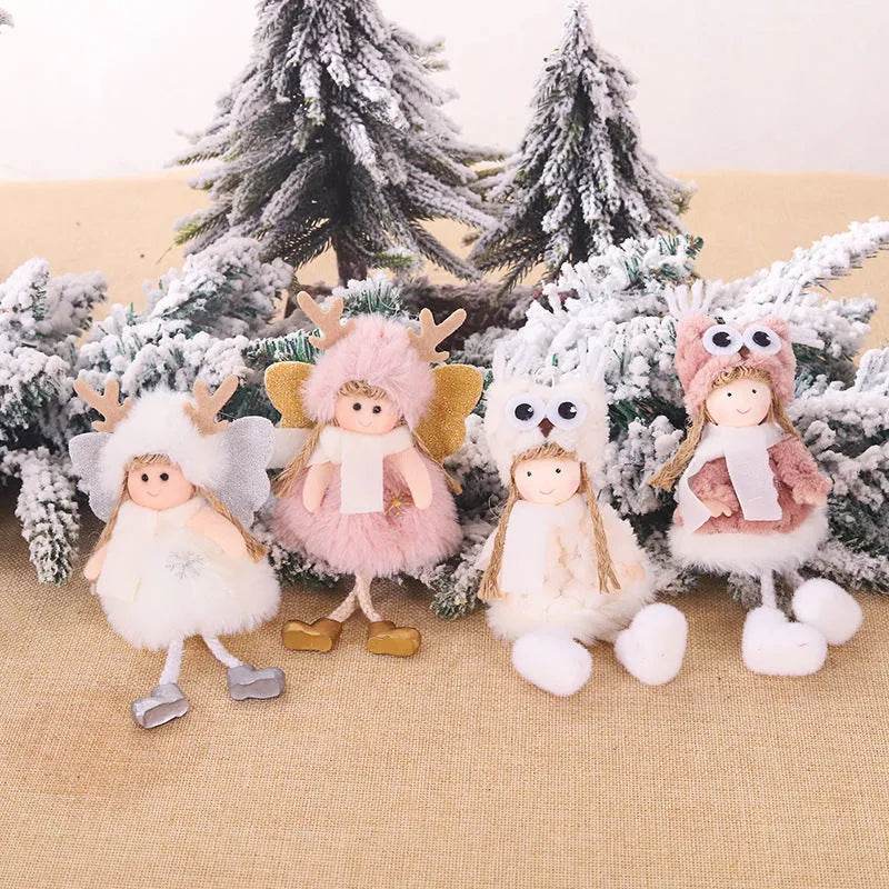 Yeouu | Christmas Cute Fabric Antler Plush Girl Decoration Ornaments