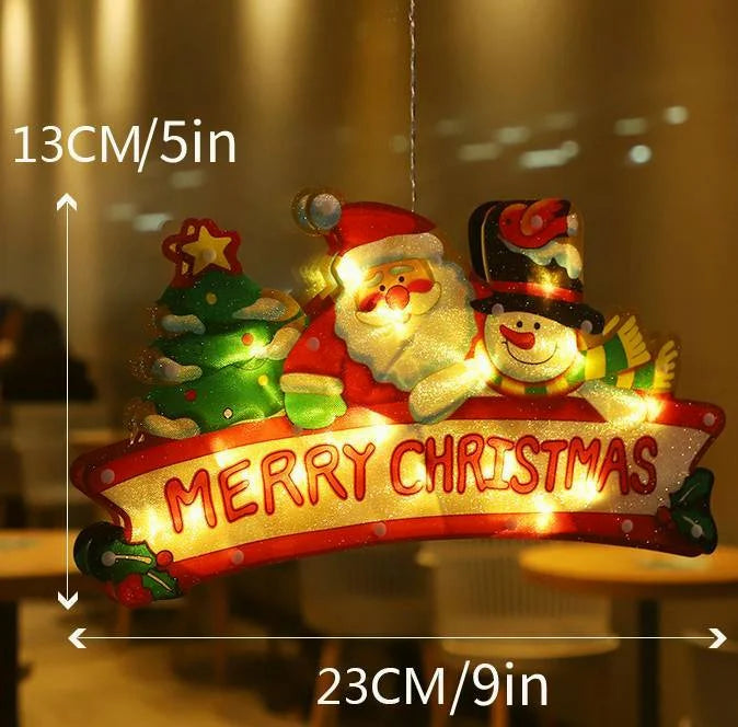 CHRISTMAS WINDOW HANGING LIGHTS