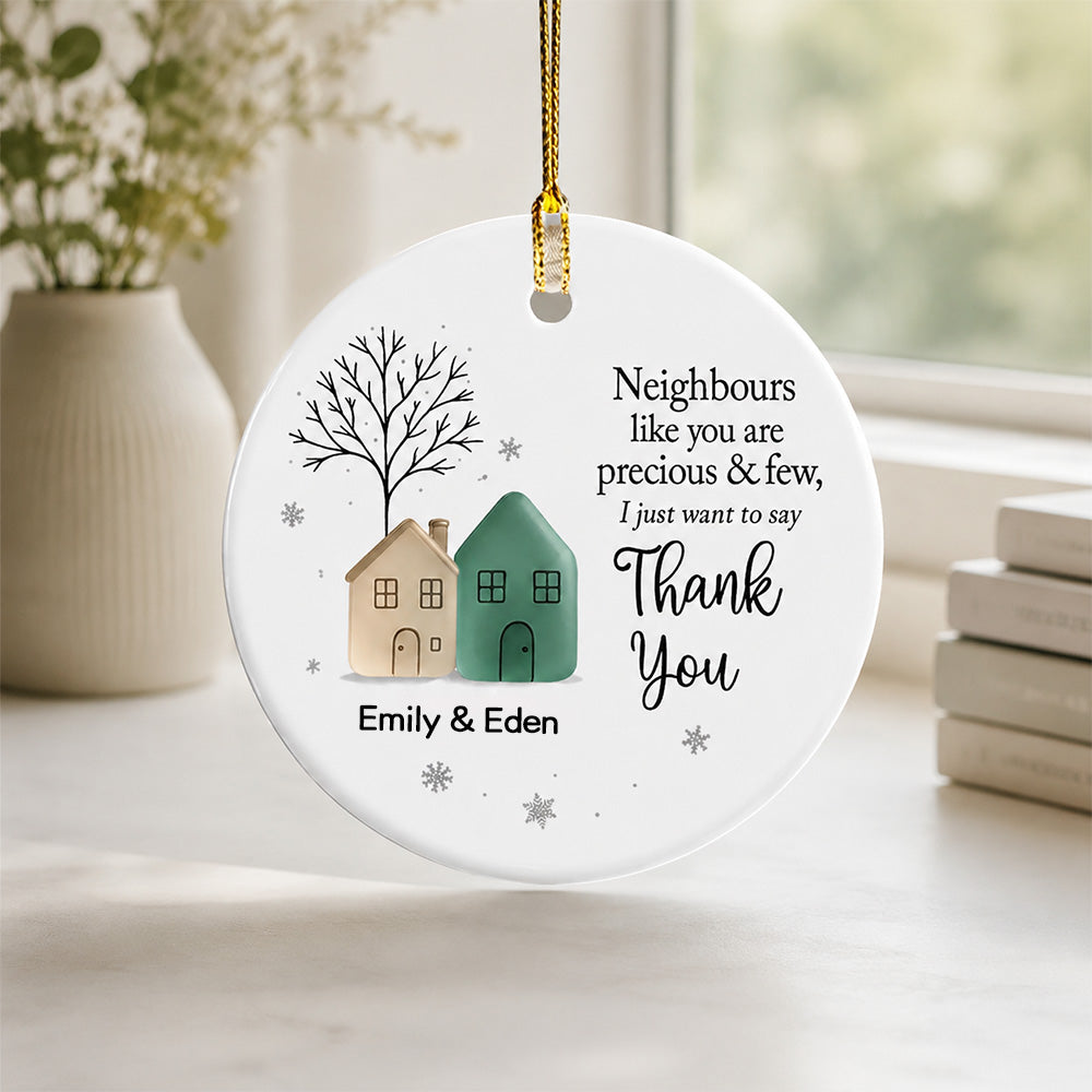 Personalized Neighbor Ornament – Custom Thank You Gift for Neighbors