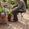 Sit Anywhere Folding Cane Stool