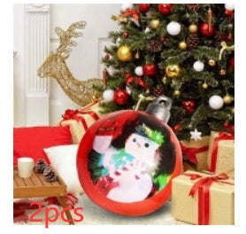 Yeouu | Inflatable Christmas Ball Outdoor Decoration 60cm – Weather Resistant PVC Christmas Decoration