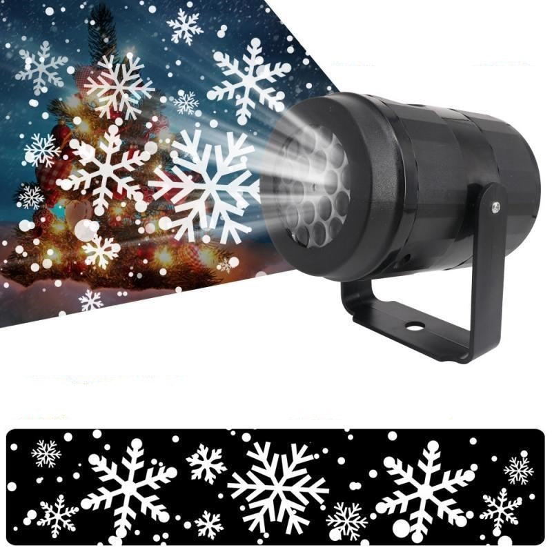 Yeouu | LED Christmas Projector Snowflake Light Show – Waterproof Outdoor Lamp with 16 Patterns