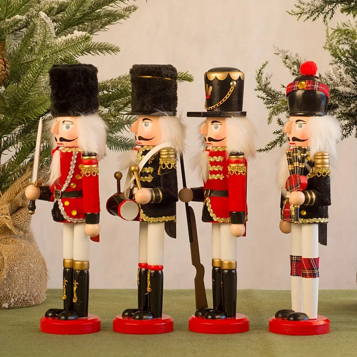 Yeouu | NutcrackerJoy - Wooden Nutcracker Soldier Figure for Timeless Christmas Charm