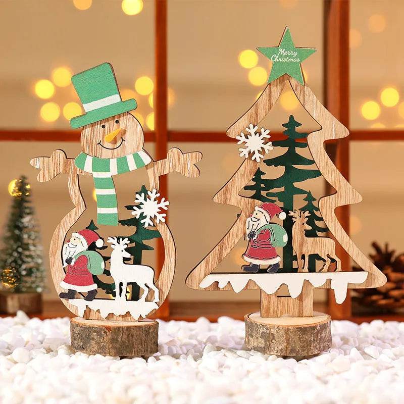 Yeouu | Christmas Day Wooden Bar Decoration Decorations
