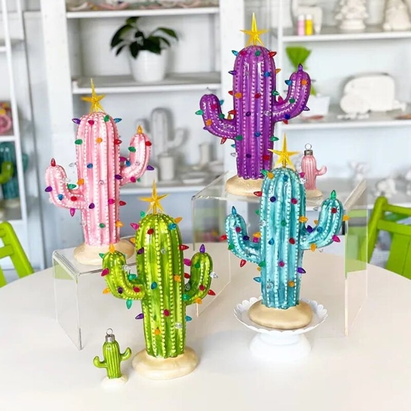 Yeouu | Vintage Christmas Luminous Cactus