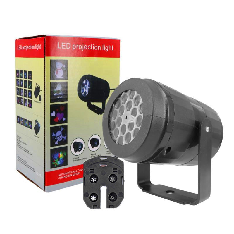 Yeouu | LED Christmas Projector Snowflake Light Show – Waterproof Outdoor Lamp with 16 Patterns