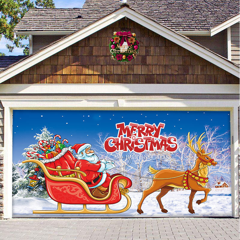 Yeouu | Christmas Carsge Door Banner Ornament
