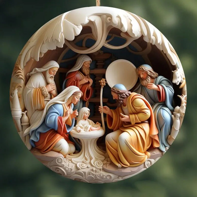Yeouu | Nativity Christmas ornament