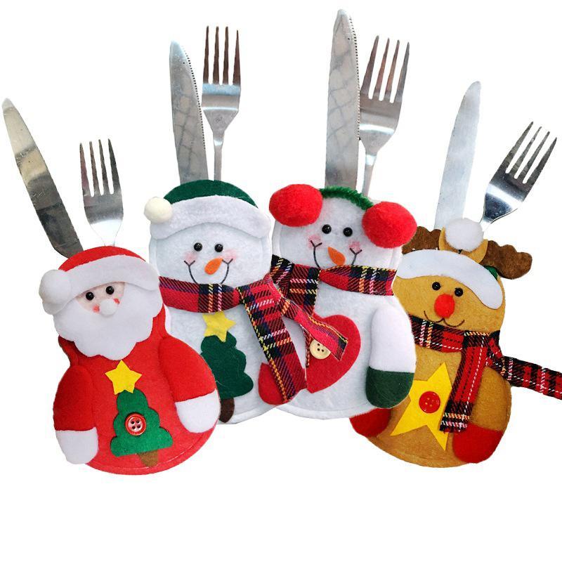 Yeouu | Christmas Tableware Holders Set (12 PCs)