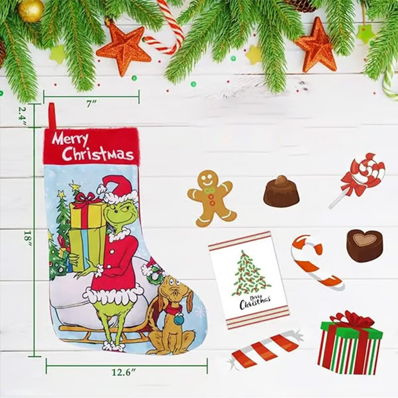 Yeouu | Green Christmas Stockings Christmas Decorations