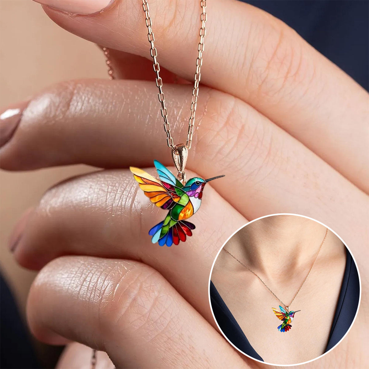 🌲Early Christmas Sale—Beautiful Hummingbird Necklace