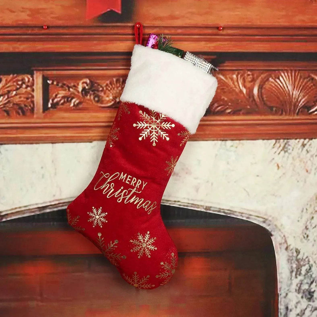 Yeouu | Christmas Decorative Stockings Embroidery Candy