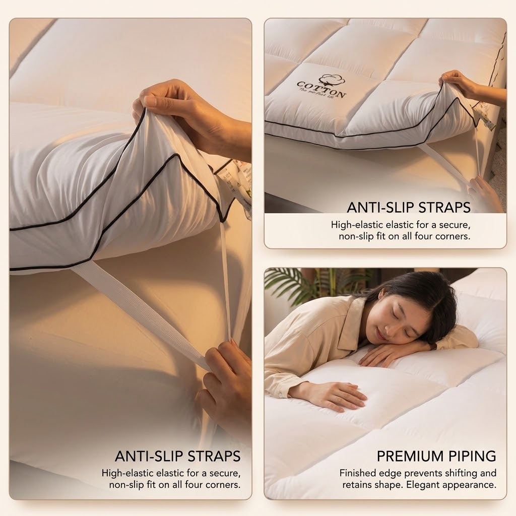 Cloud Stay Plush Mattress Topper