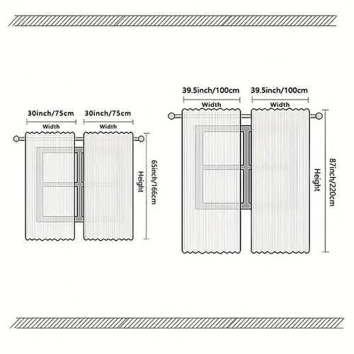 2 Panels Holiday Christmas Curtains for Windows