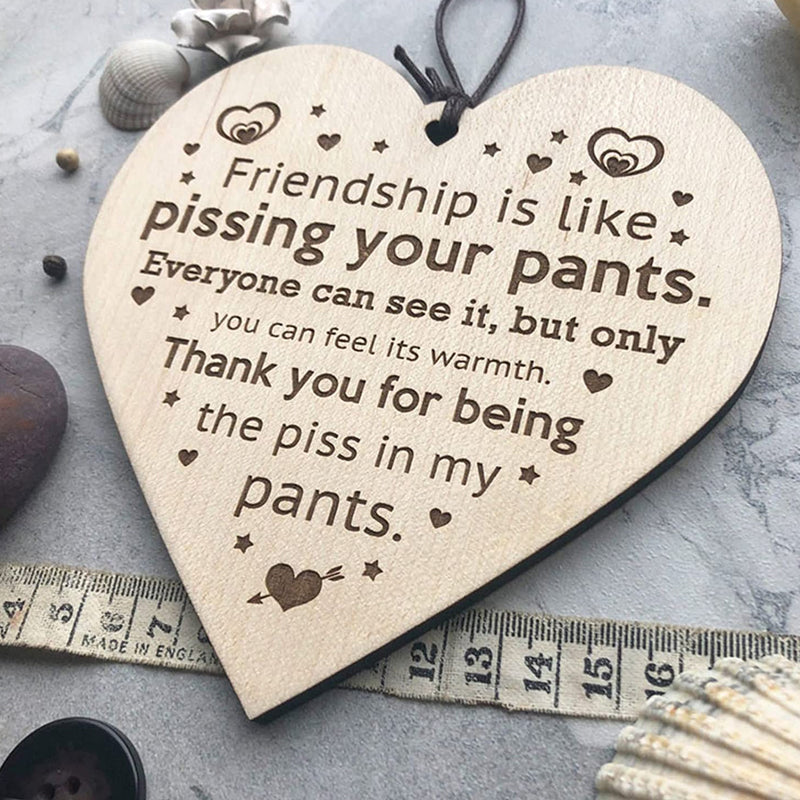 Yeouu | Friendship Wood Pendant Christmas Tree Decor